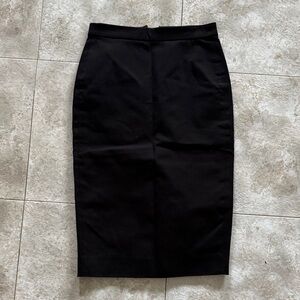 J.Crew No 3 Pencil Skirt Black